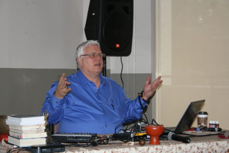 Dr Richard Jelusich during a speaking engagement