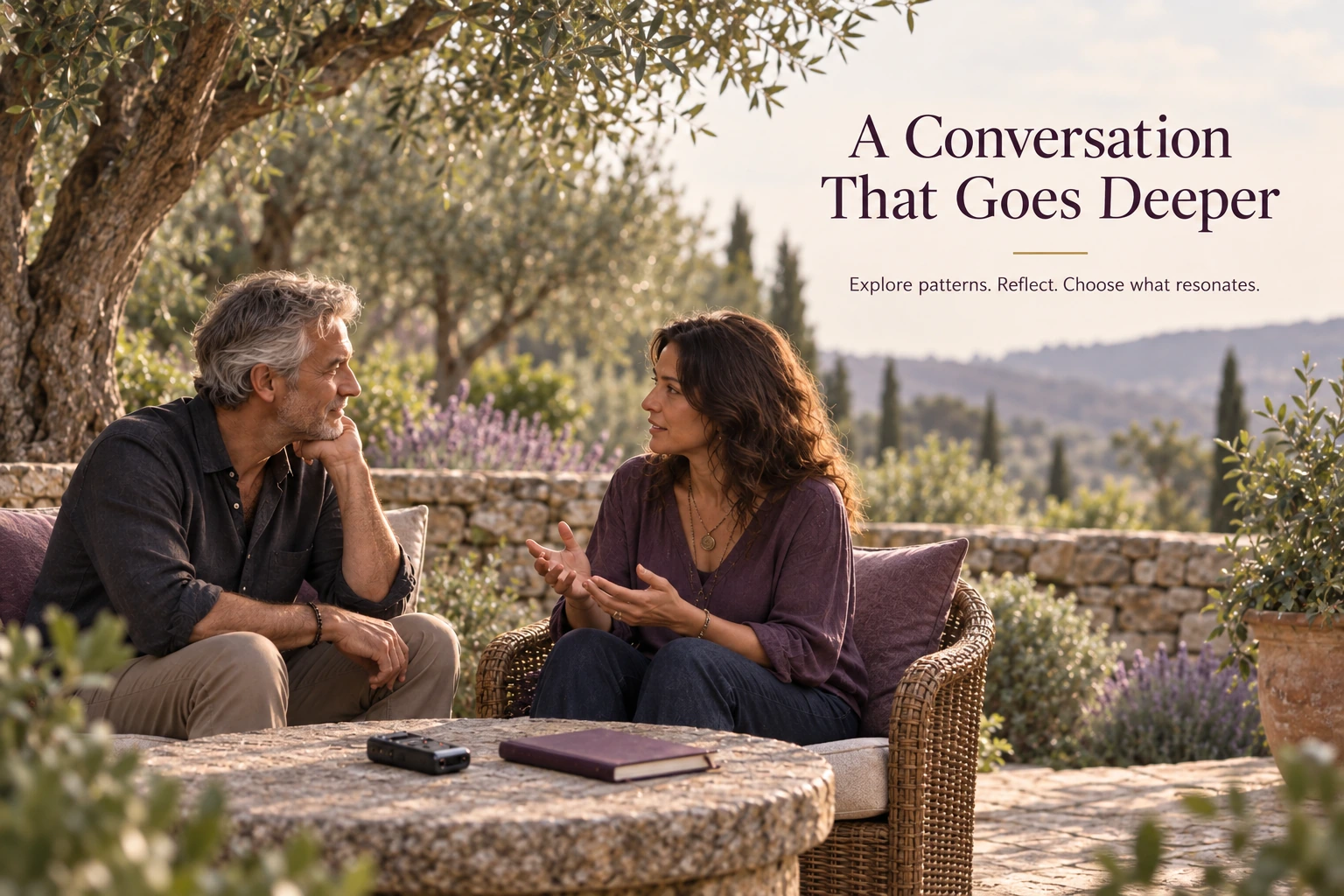 Intuitive counseling session supporting self-awareness and personal growth